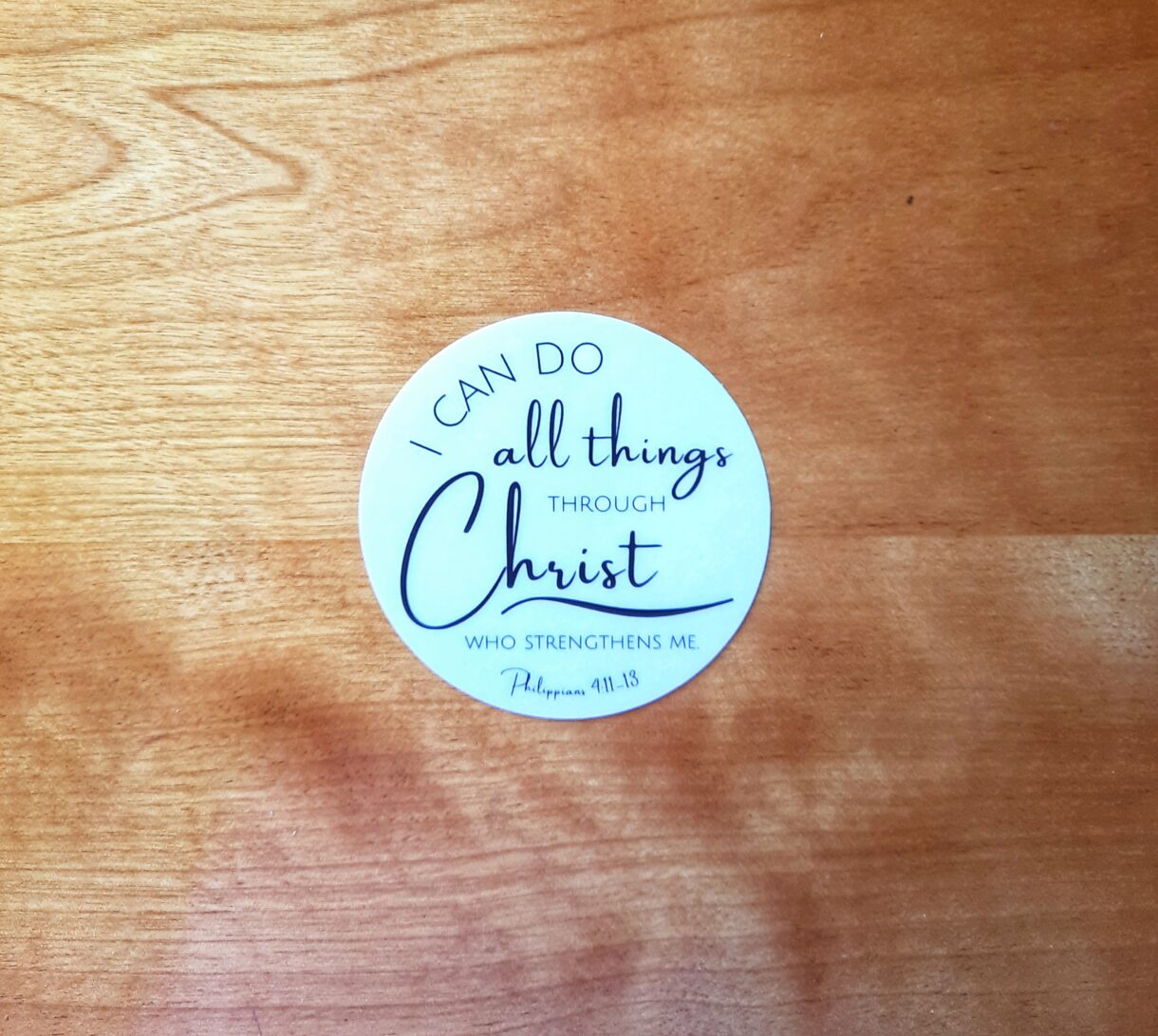 i can do all things through christ scripture sticker bible verse sticker philippians 4