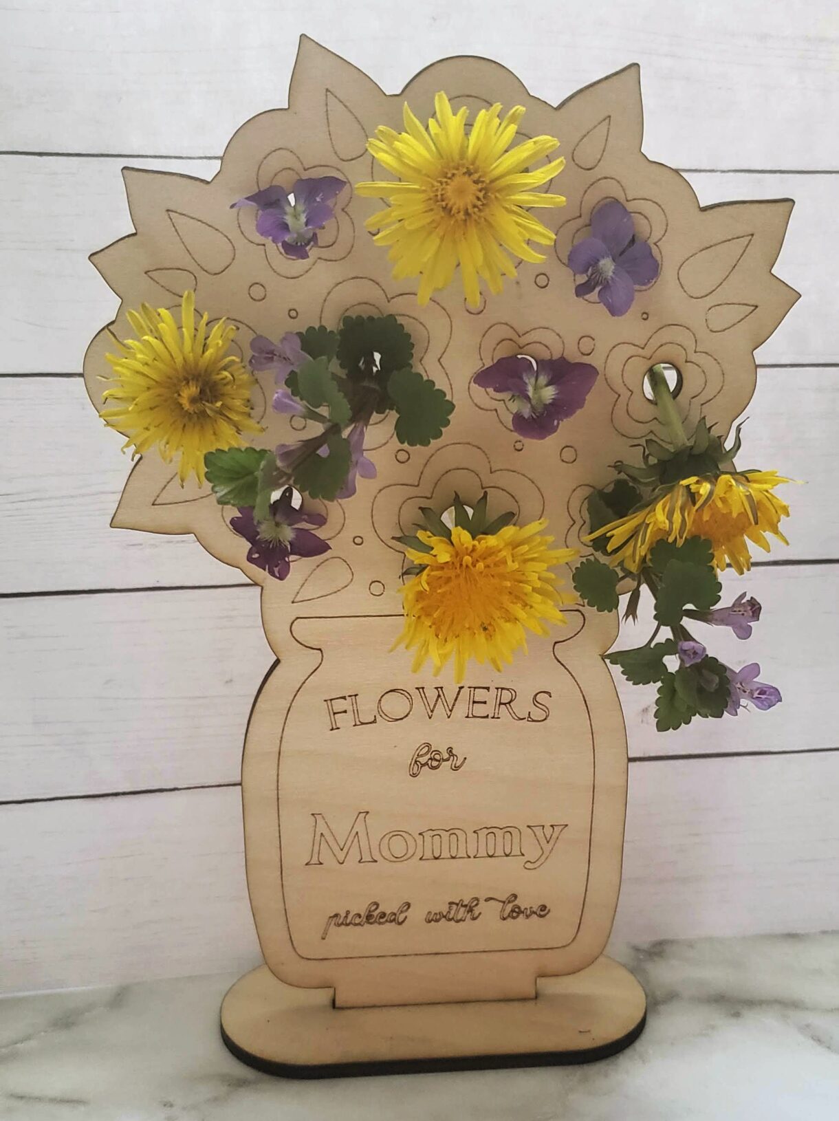 Handpicked flowers for mom
