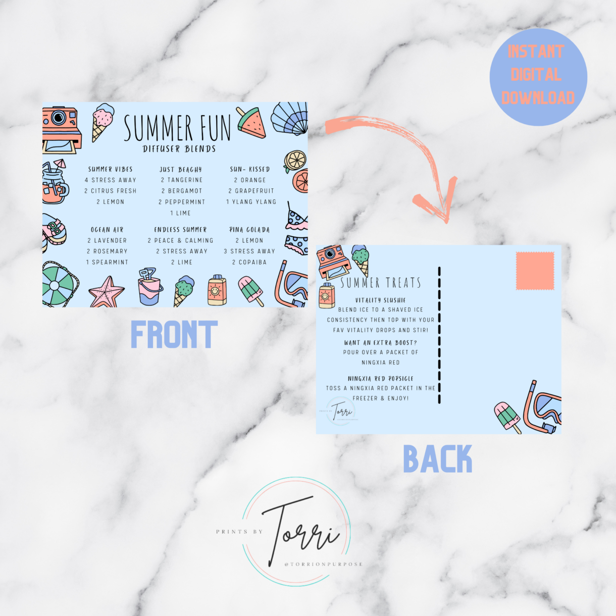 August Summer Fun Postcard - Pelavida - Shop For Life