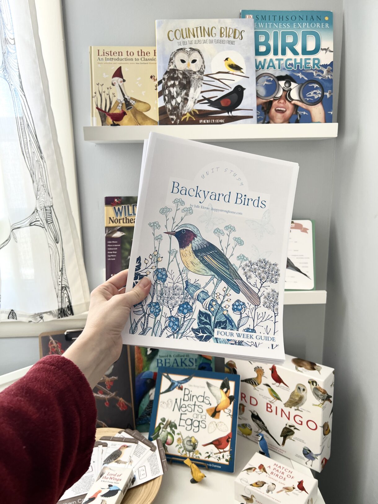 Backyard Birds Bookshelf scaled - Pelavida - Shop For Life