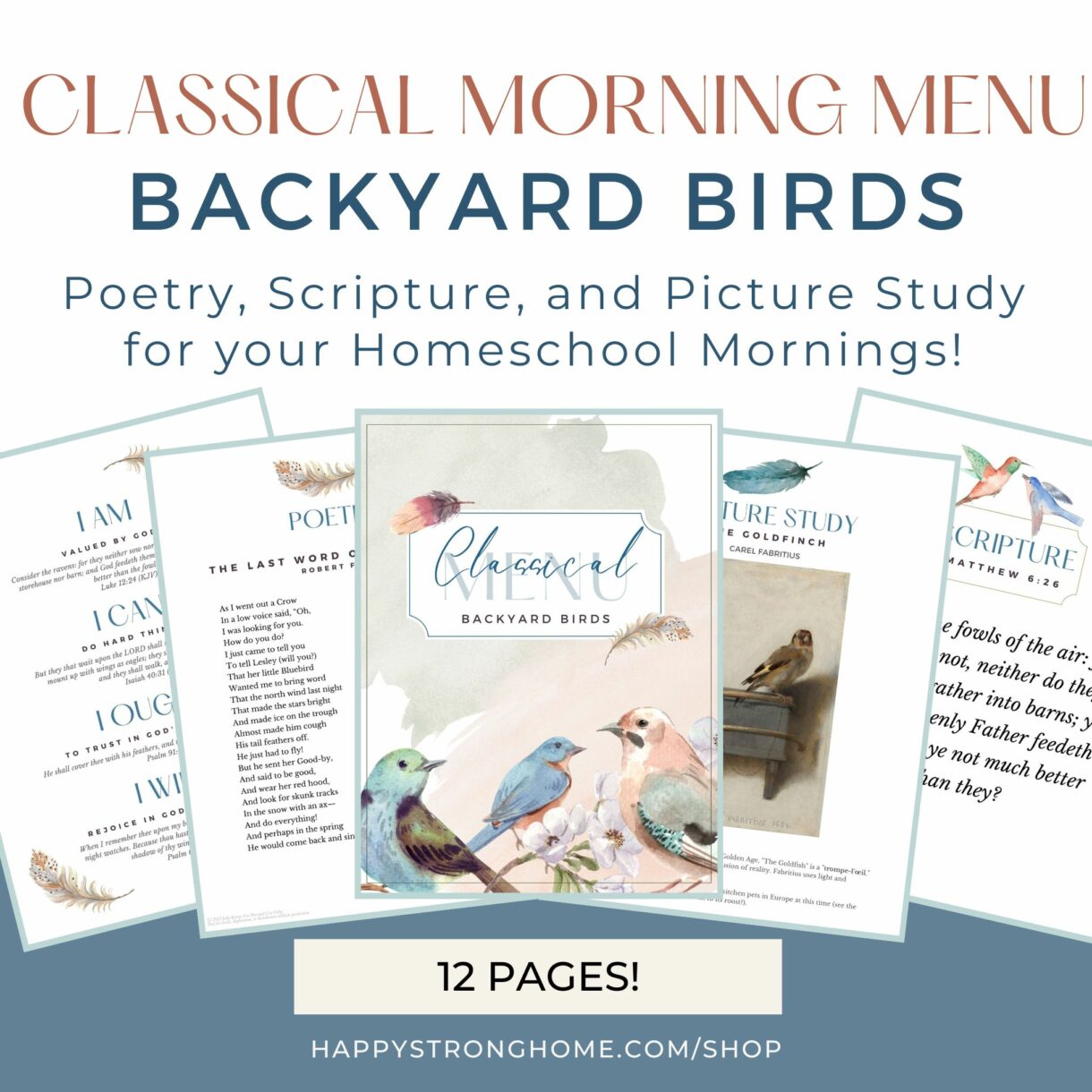 Backyard Birds Morning Menu Feature Promo - Pelavida - Shop For Life