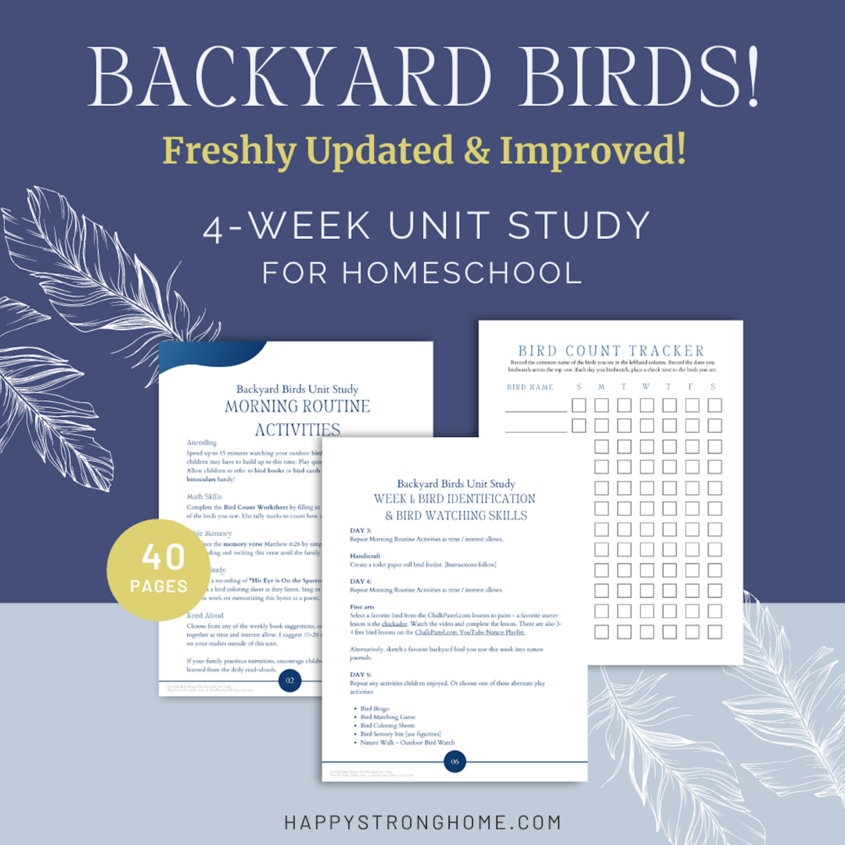 Backyard Birds Pages Promo - Pelavida - Shop For Life