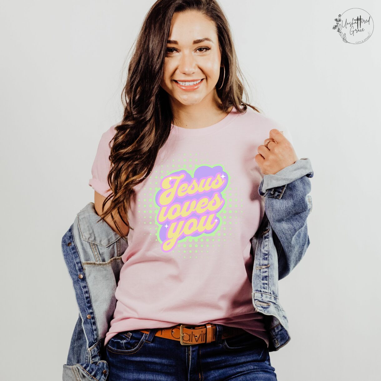 Bella & Canvas 3001, Short Sleeve Crew Neck T-shirt, Unisex, Color Soft Pink