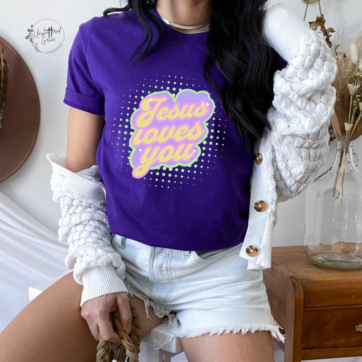 Bella & Canvas 3001, Short Sleeve Crew Neck T-shirt, Unisex, Color Team Purple
