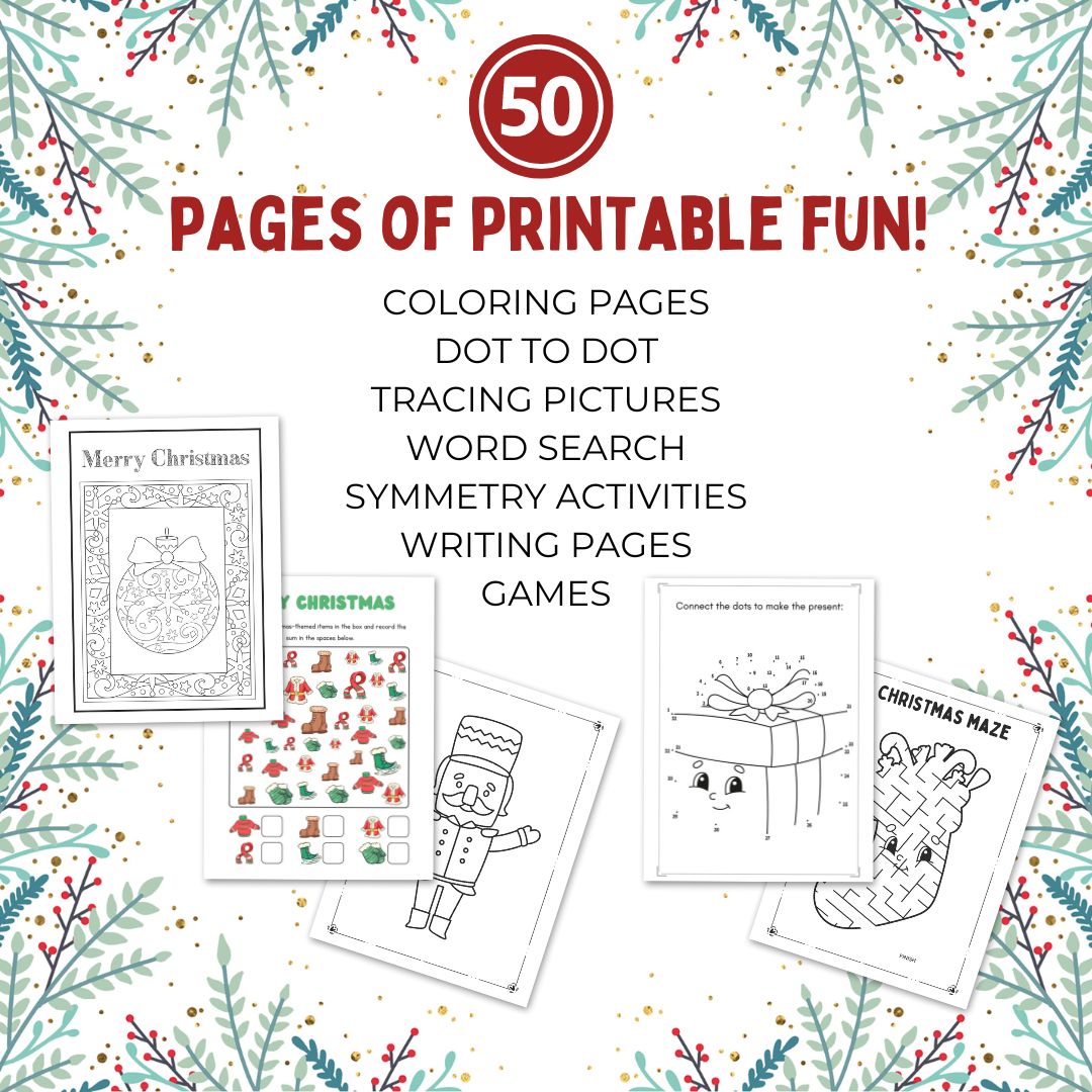 Christmas Activity Pages Bundle 2 Types - Pelavida - Shop For Life