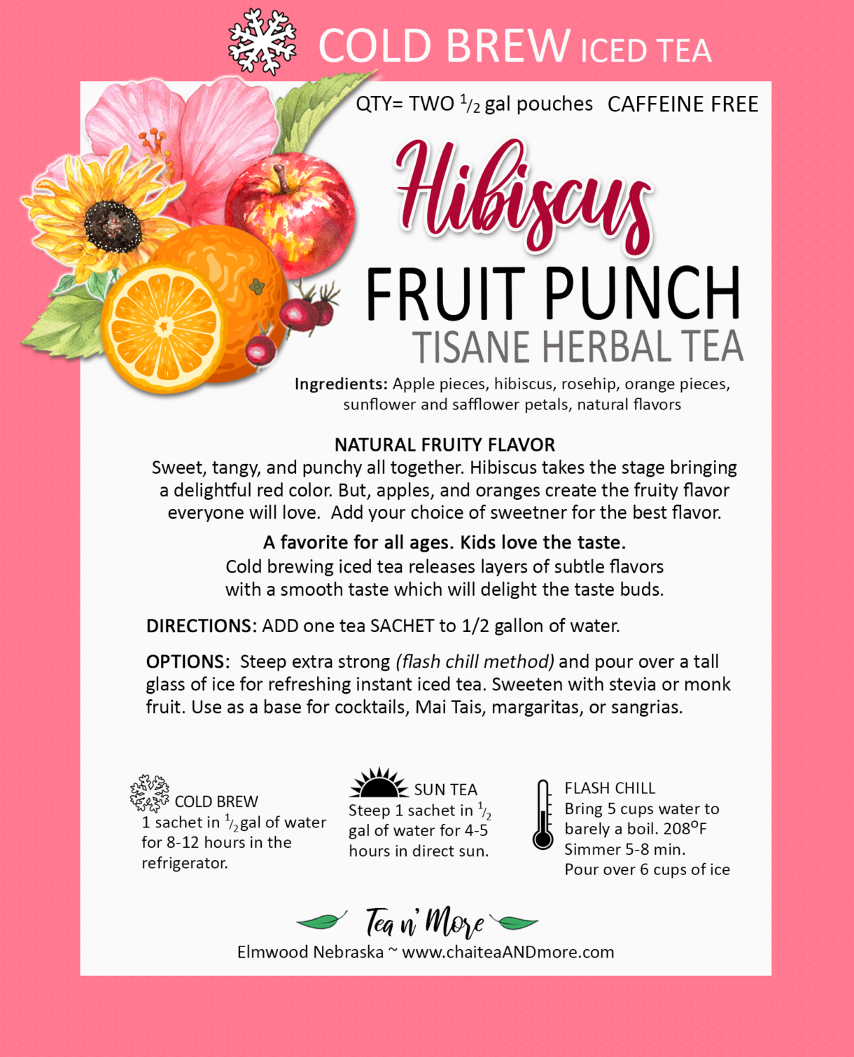 Hibiscus Iced Tea Punch
