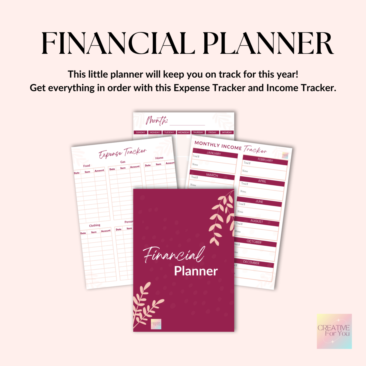 Financial Planner 1 promo graphic - Pelavida - Shop For Life