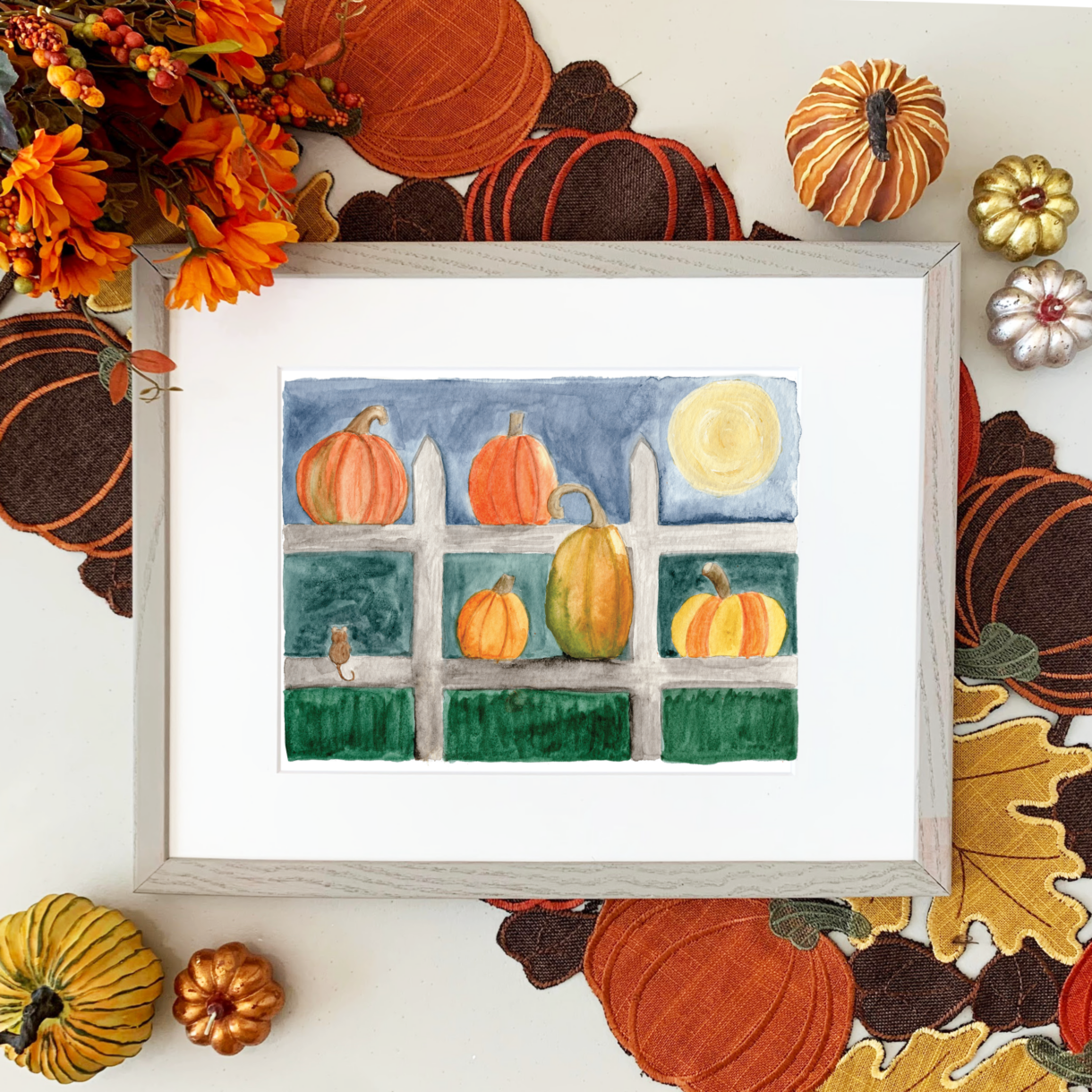 Five Little Pumpkins Framed Fall Mockup - Pelavida - Shop For Life