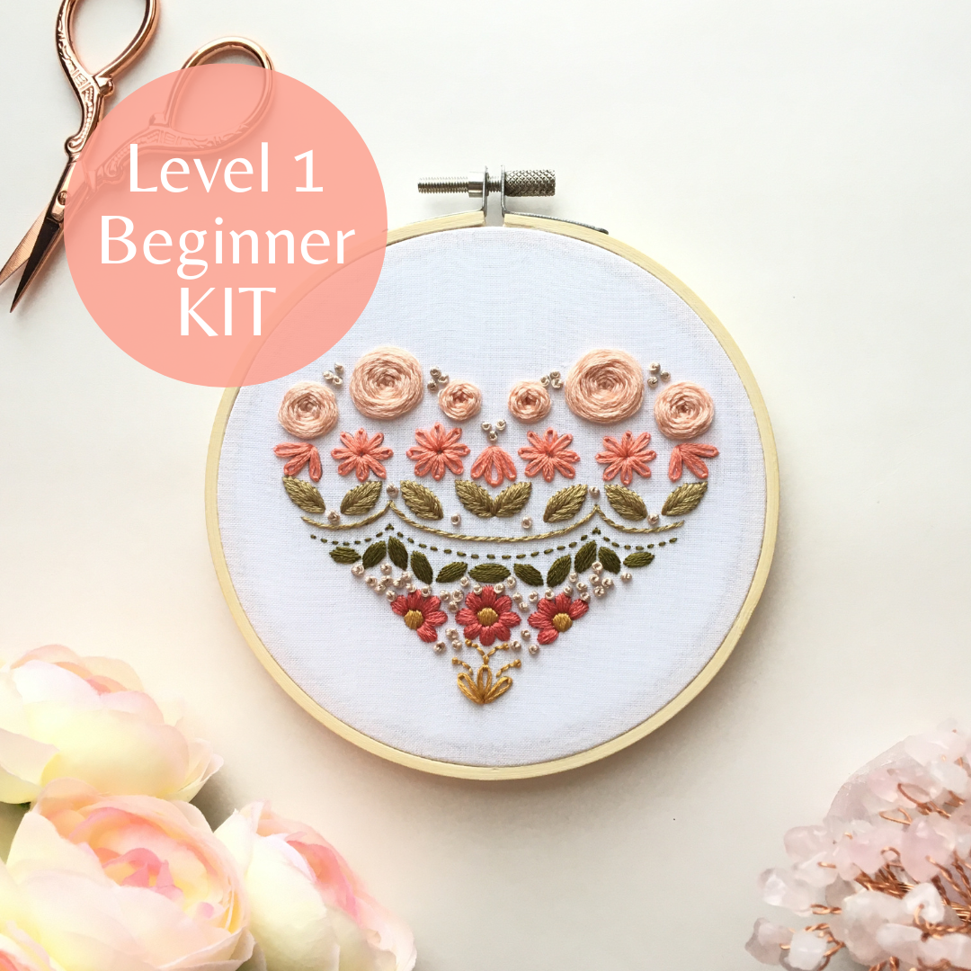 Heart Sampler embroidery design by Eight22Crafts