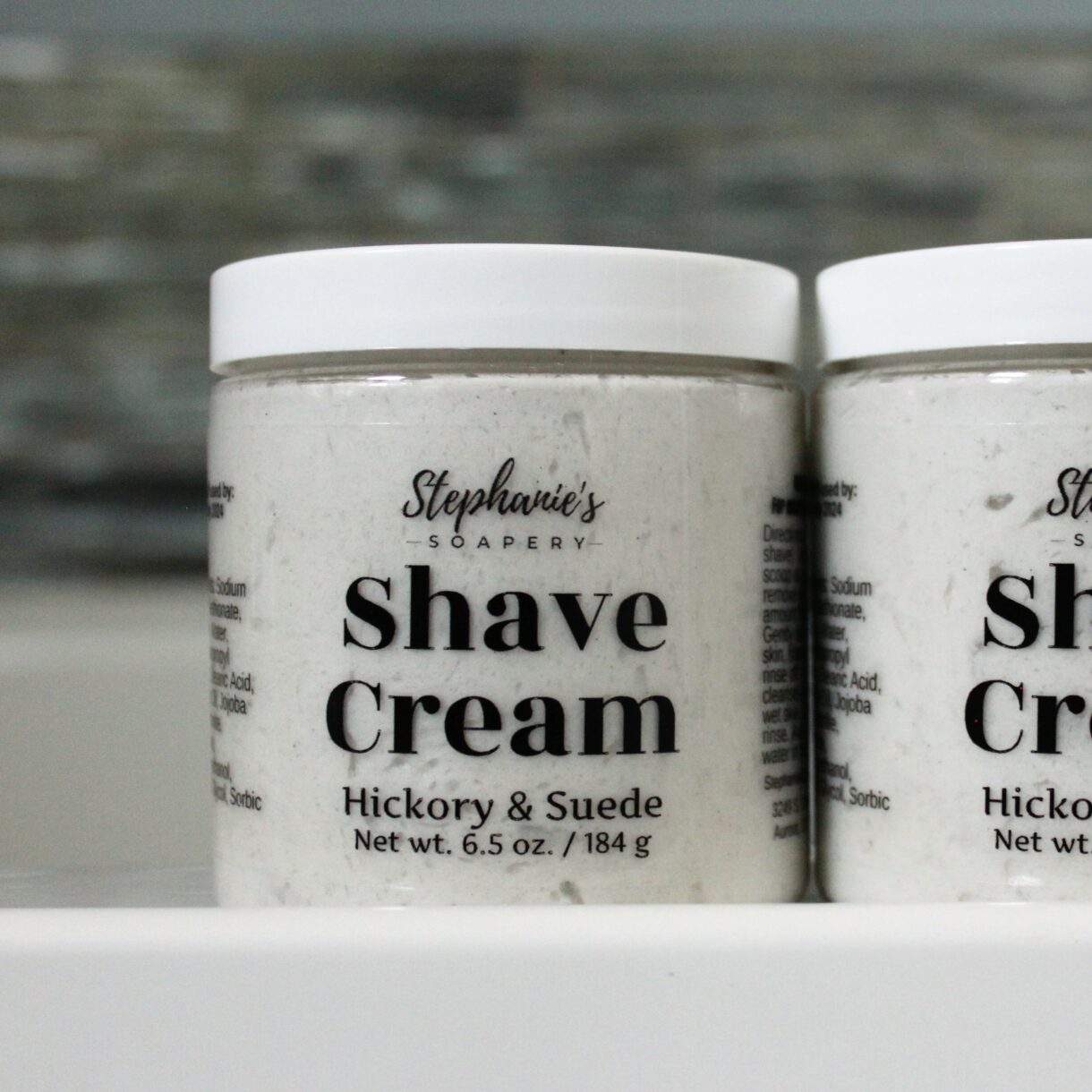 Jar of shave cream for men