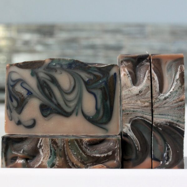 Mens soap in woodsy scent
