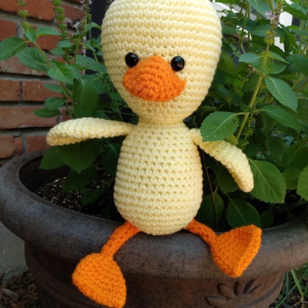 Adorable stuffed duck