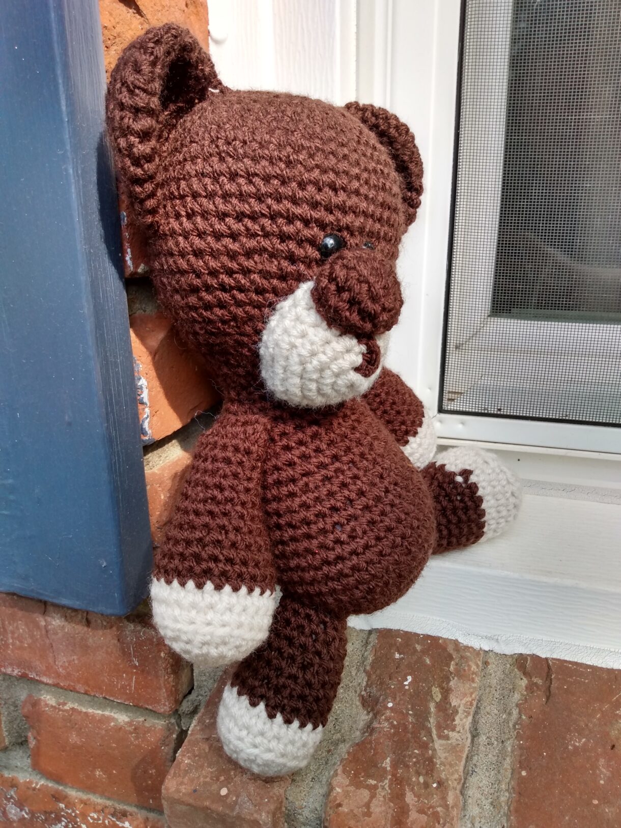 Stuffed bear side
