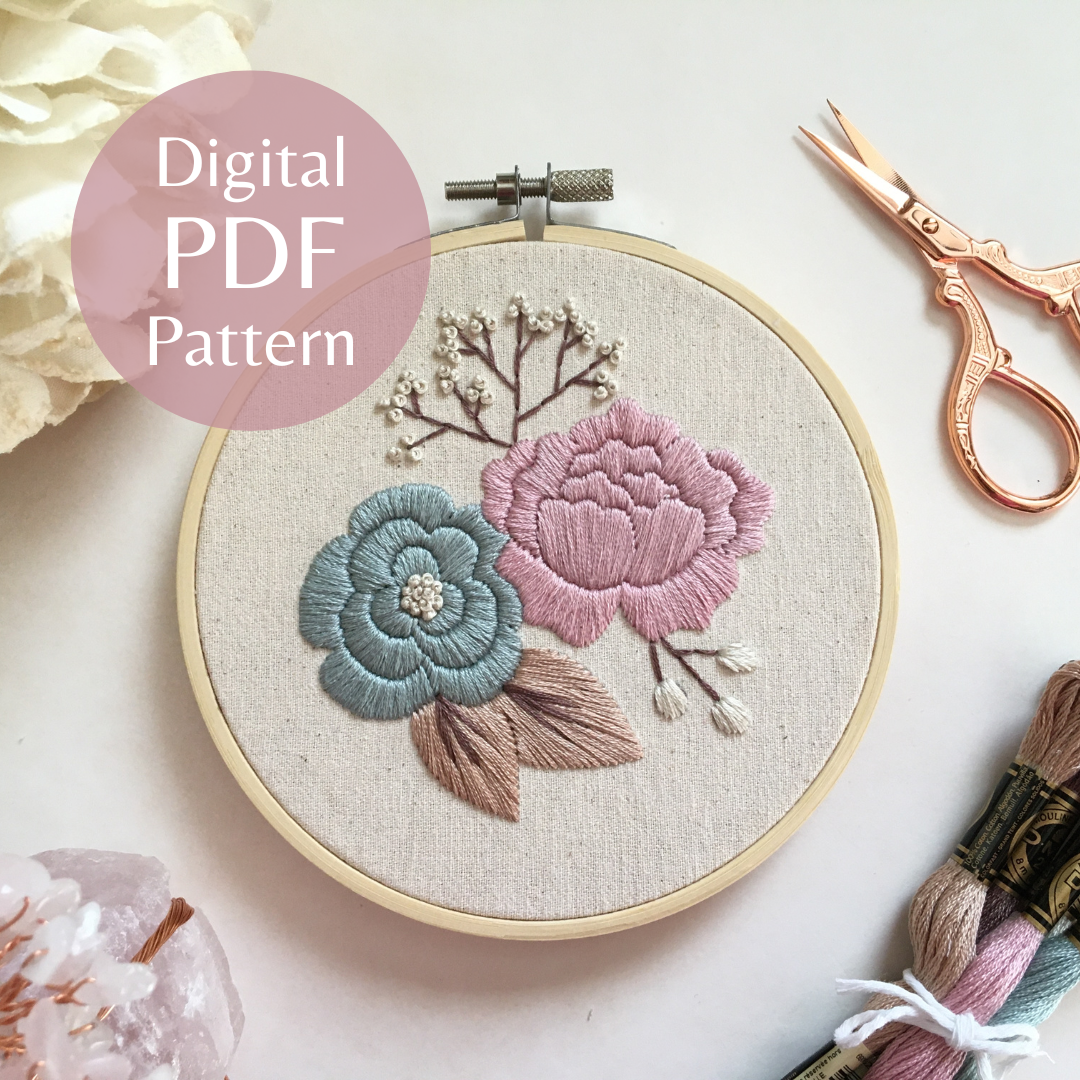 Petite Pastels Embroidery Design by Eight22Crafts