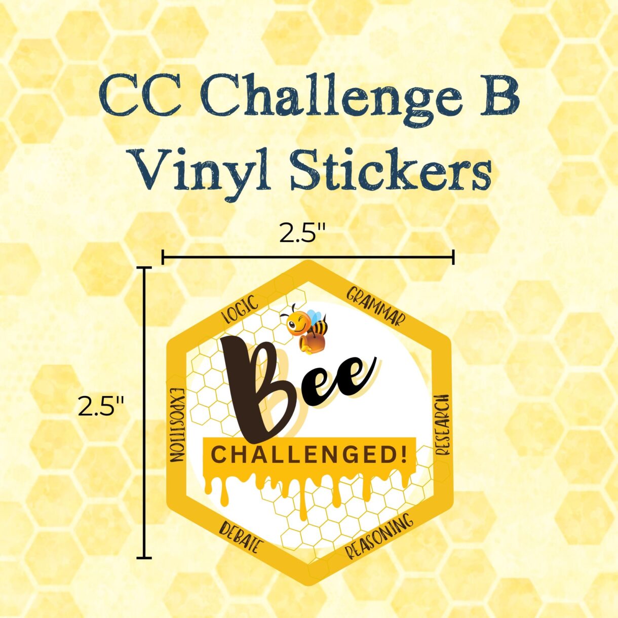 Preorder Challenge B Vinyl Stickers - Pelavida - Shop For Life