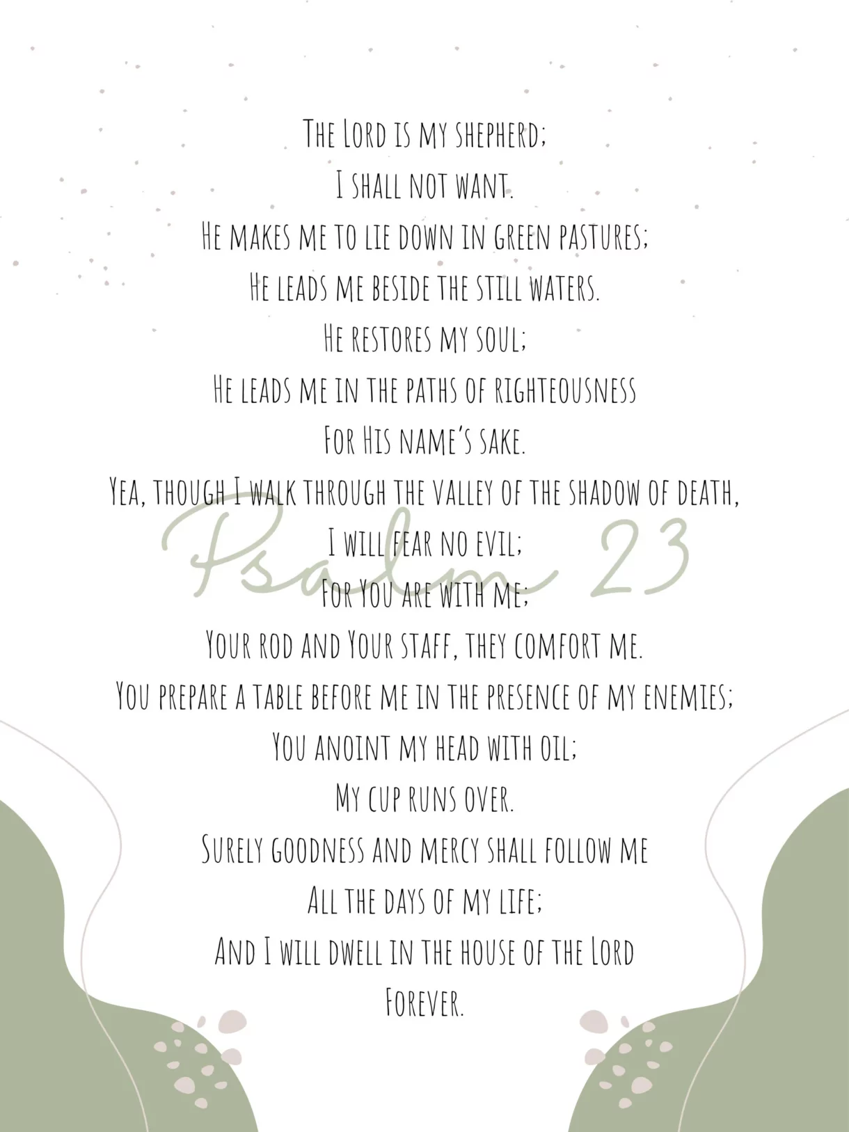 Psalm 23 3 - Pelavida - Shop For Life