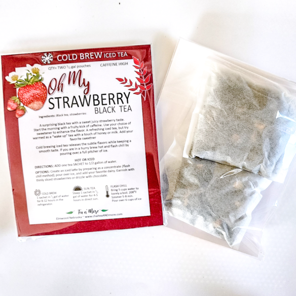 Strawberry Iced Tea using Black Tea bags