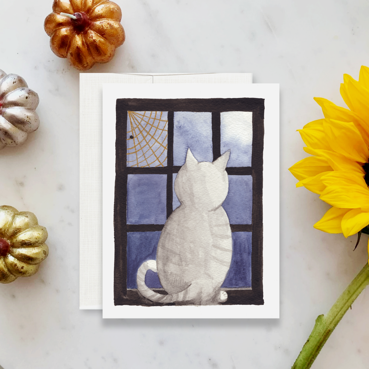 Window Cat CARD Mockup - Pelavida - Shop For Life