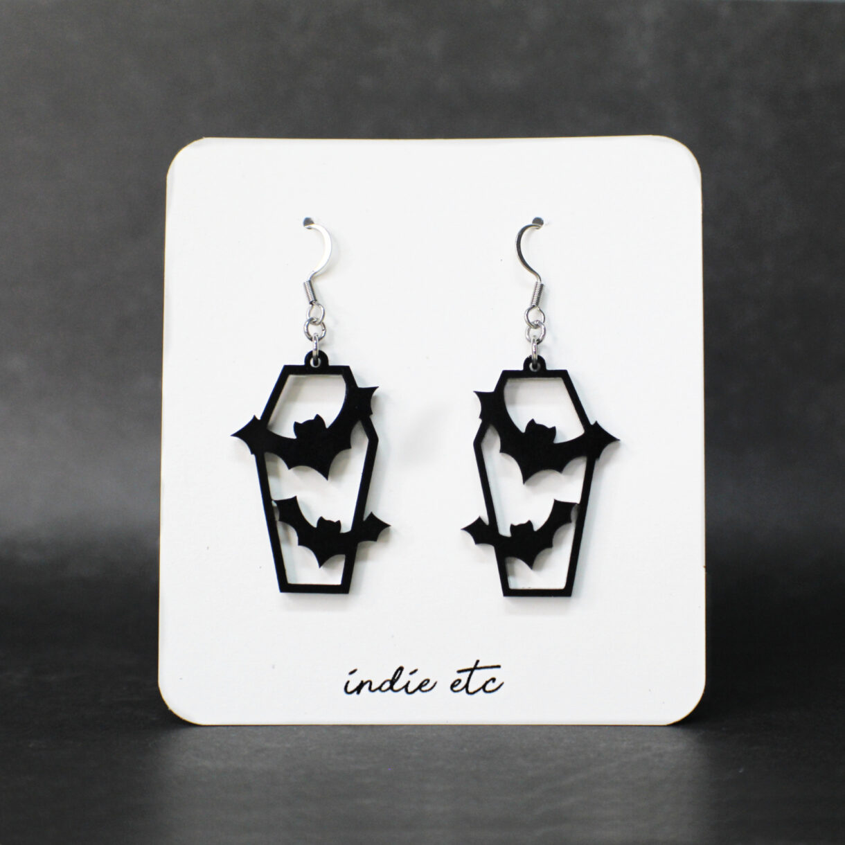 bat coffin earrings - Pelavida - Shop For Life