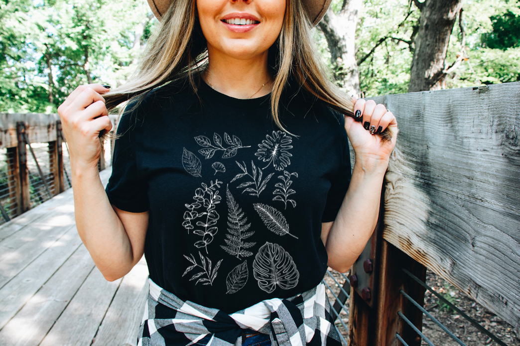 botanical tshirt - Pelavida - Shop For Life