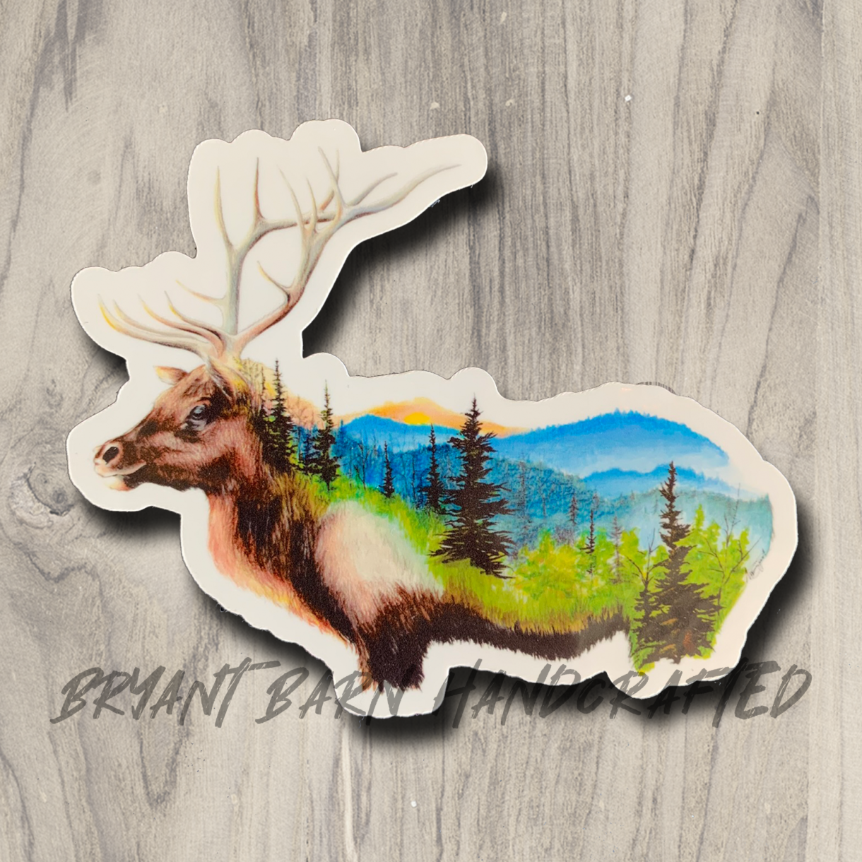 elk deer sticker