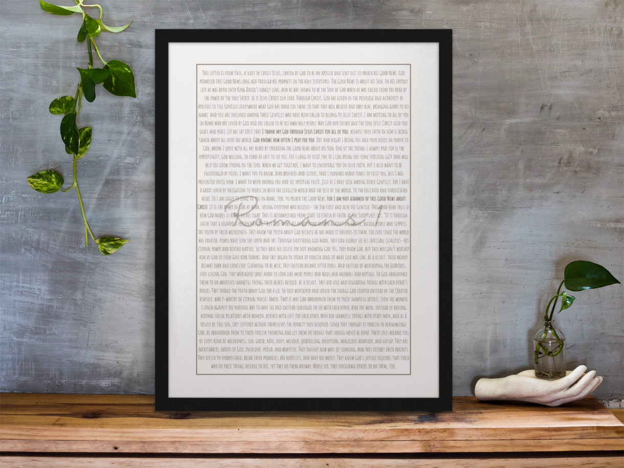 framed art print standing on a wooden desk against a concrete wall near a hand decoration a10403 2 - Pelavida - Shop For Life
