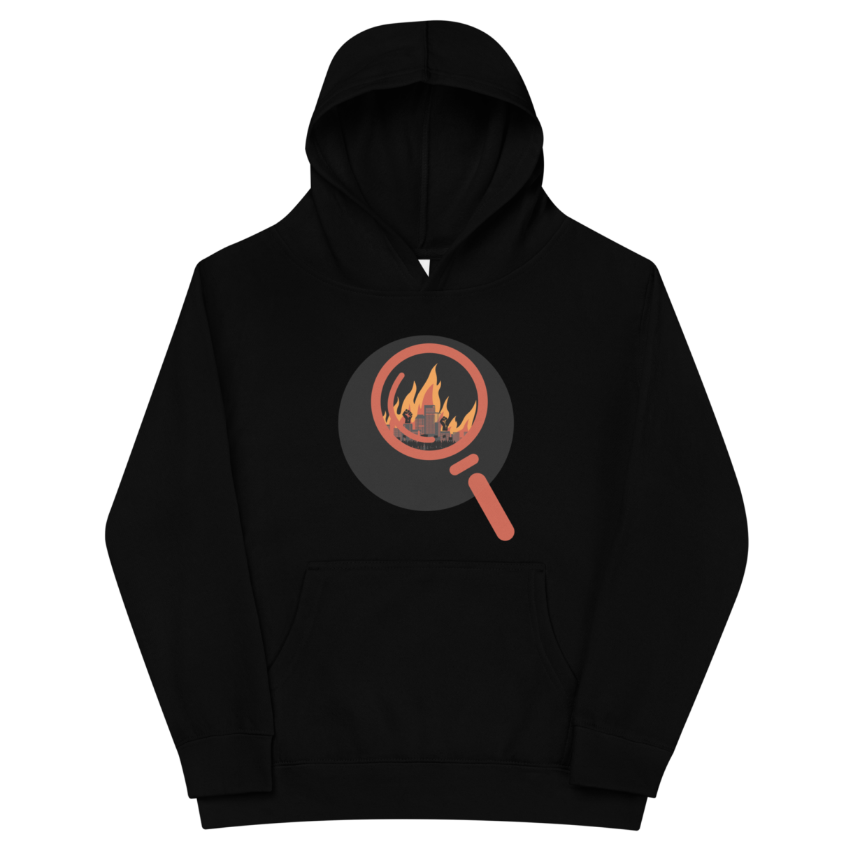 kids fleece hoodie black front 64b1ab4f8d15d - Pelavida - Shop For Life
