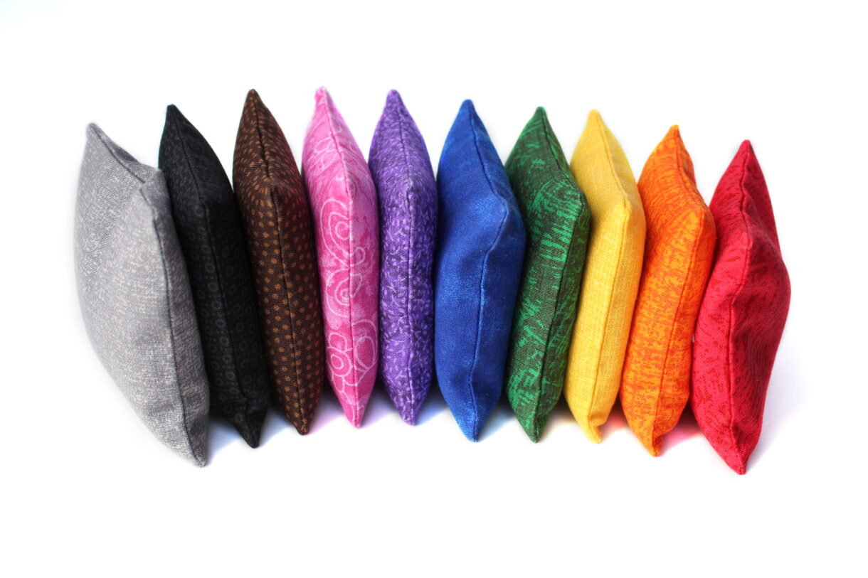 rainbow 10 color bean bags scaled - Pelavida - Shop For Life