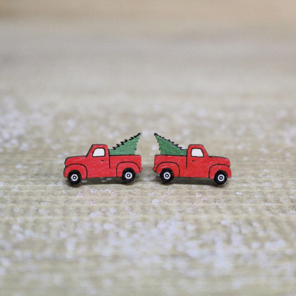 red truck tree earrings - Pelavida - Shop For Life