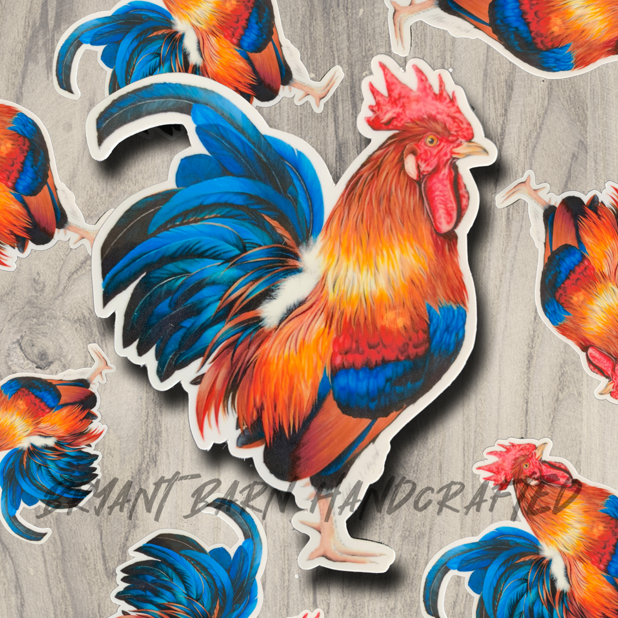 rooster chicken sticker