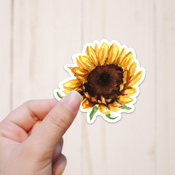 Sunflower Watercolor flower sticker