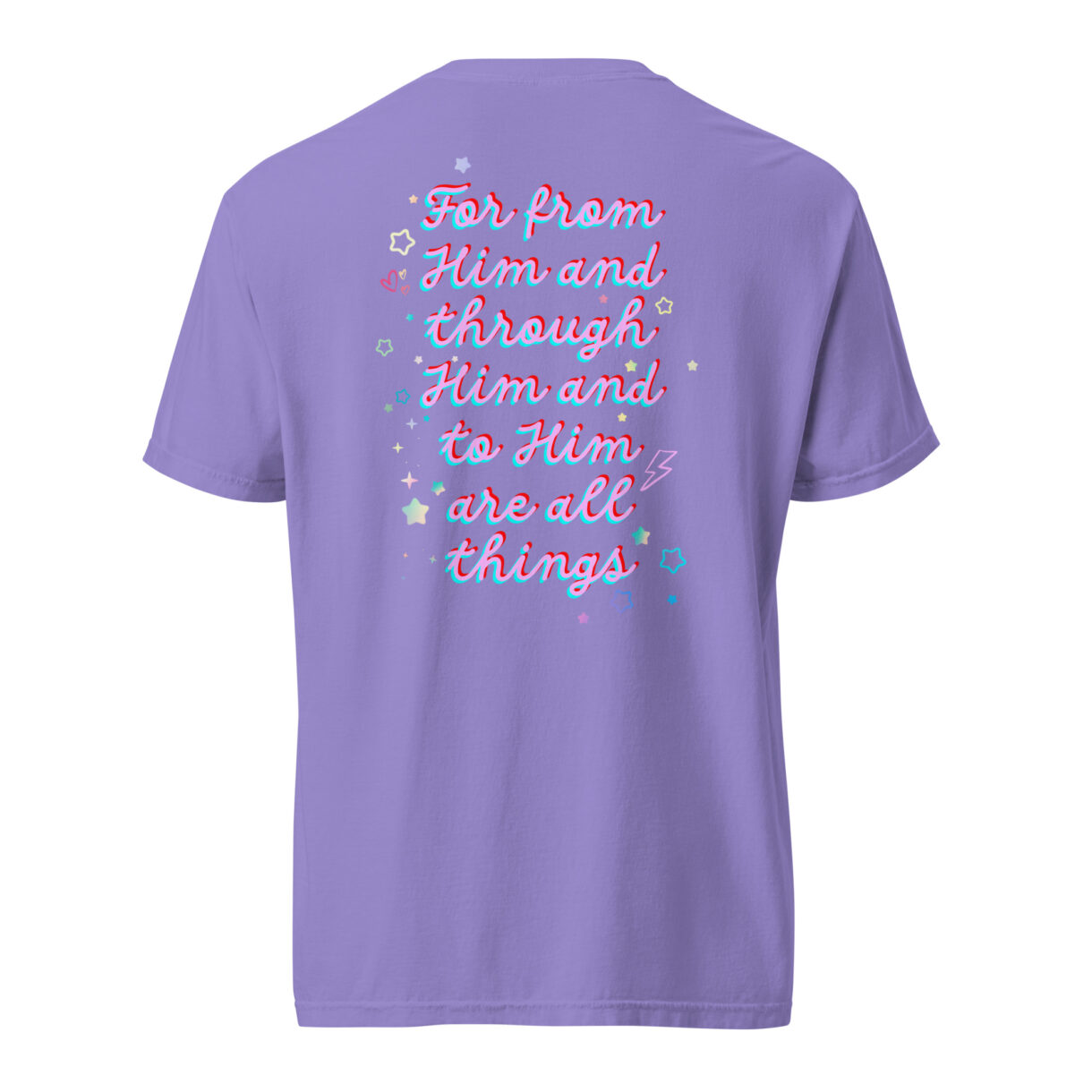 unisex garment dyed heavyweight t shirt violet back 664b8596f048f - Pelavida - Shop For Life