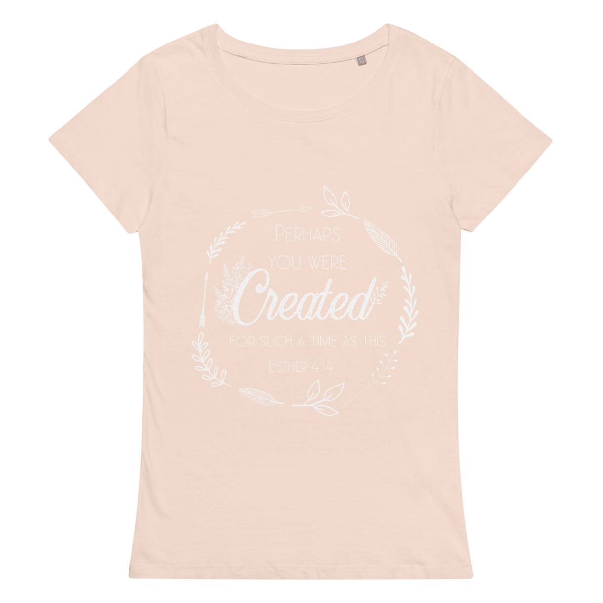 womens basic organic t shirt creamy pink front 64b1e2c4c375a - Pelavida - Shop For Life