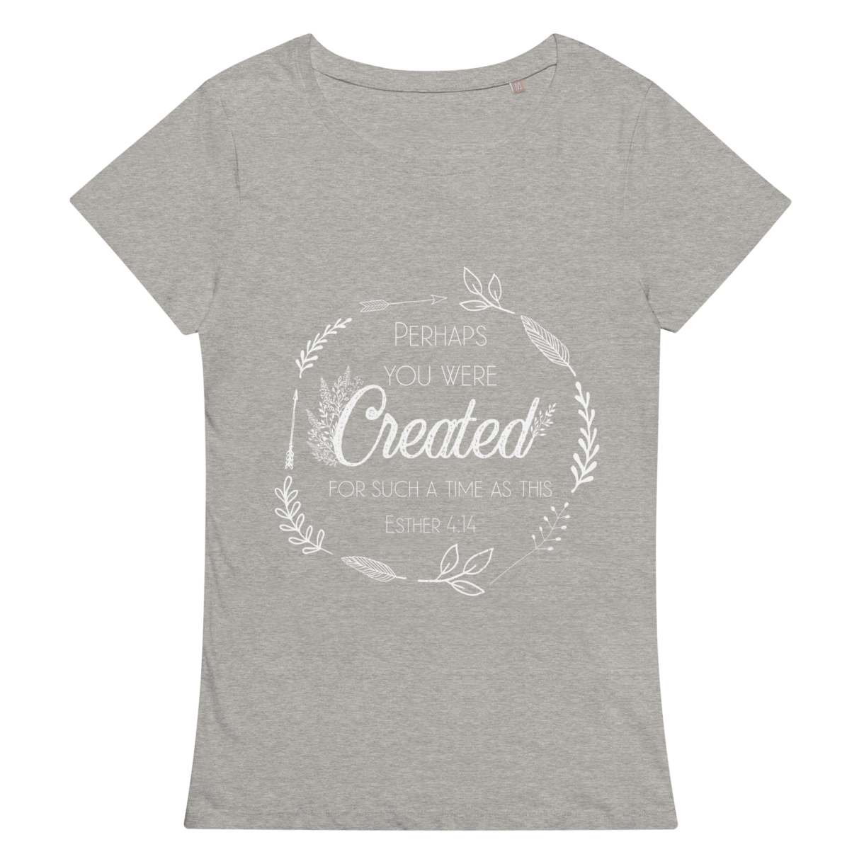 womens basic organic t shirt grey melange front 64b1e2c4c2d8c - Pelavida - Shop For Life